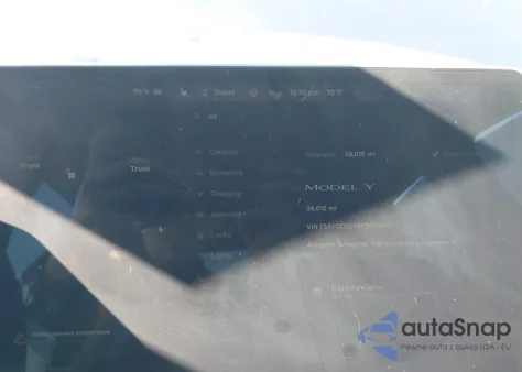 2024 Tesla Model Y Long Range Dual Motor All-Wheel Drive/Rwd z USA, uszkodzony, nr VIN 7SAYGDED7RF095496